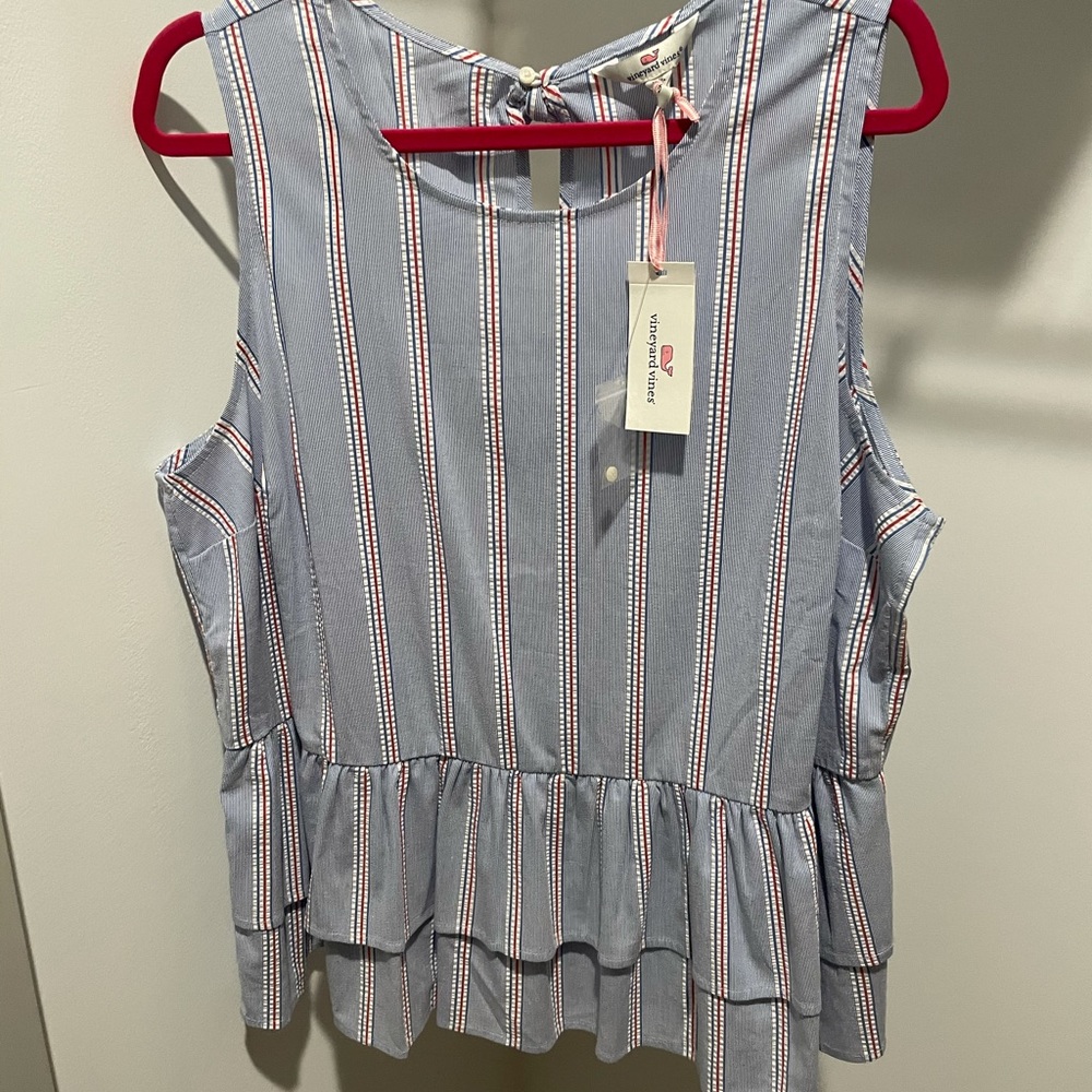 Vineyard vines Nicholls peplum top